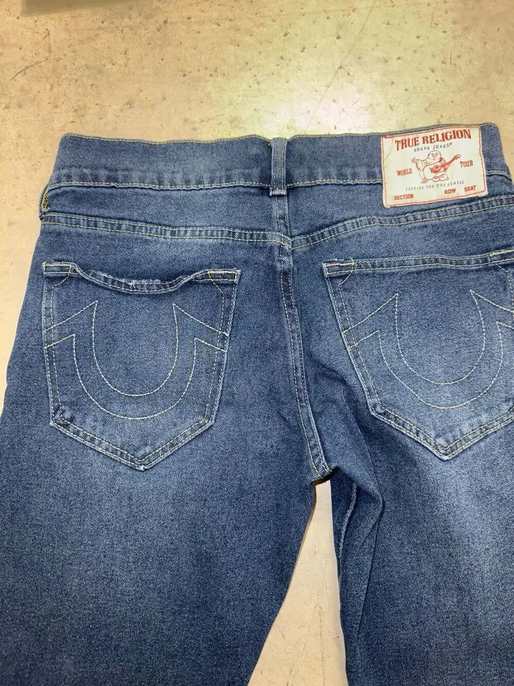 True Religion Ricky Relaxed Straight Men's Jeans Size 30 Dark Wash